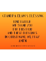 Granpa&amp;#039;s blessing