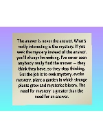 The answer…