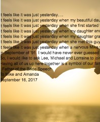 It feels like it was just yesterday