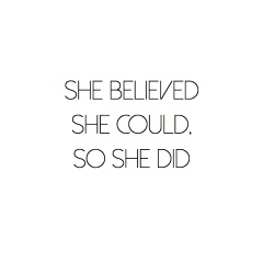 she believed