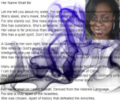 Her Name Shall Be Canvas Prints Image
