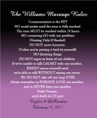 The Williams Marriage Rules