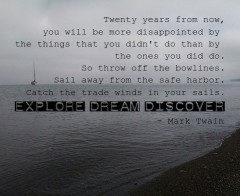 Mark Twain quote on Lake Michigan p