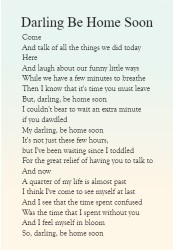 Darling Be Home Soon Canvas Prints Image