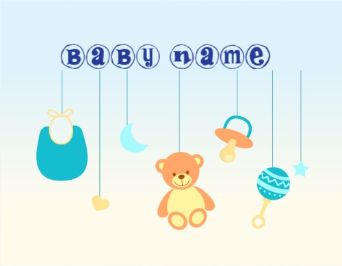 Baby design canvas
