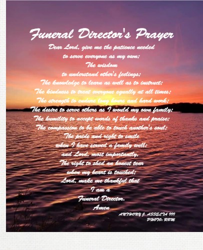 Funeral Director's Prayer