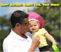 Bunky wishes for Daddy Canvas Prints Image
