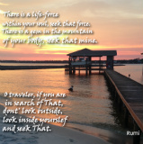 Rumi with treasure font