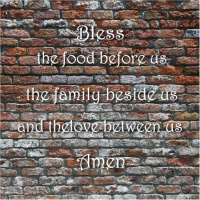 Bless the food before us Canvas Prints Image