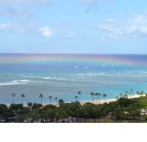 Rainbow over Waikiki