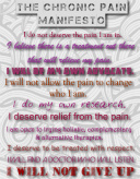 Chronic Pain Manifesto Canvas Prints Image