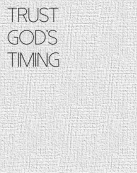 Trust God&amp;#039;s Timing