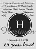 Hartman Anniversary