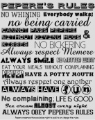 Pepere&amp;#039;s Rules!!