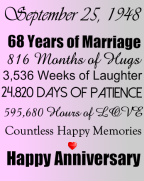 Grama and Grampa Anniversary