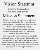 Vision and mission statement